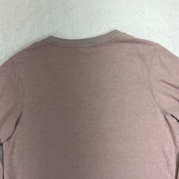 Wildfox Womens Small Sweater Pullover V Neck Mauve Pink Polyester Blend Soft - Picture 8 of 12